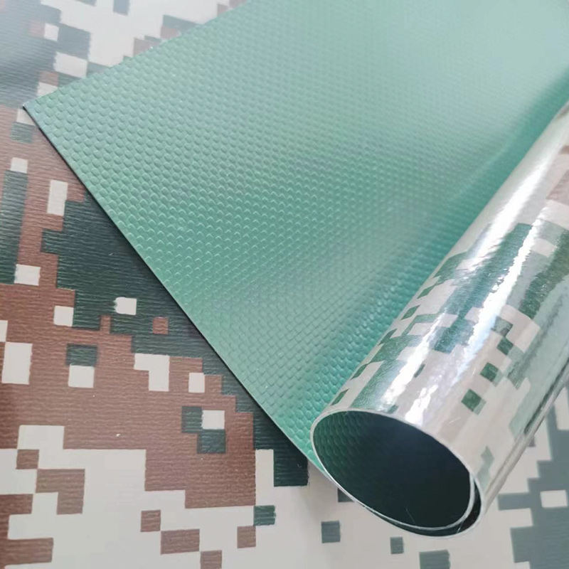 Camouflage Støv PVC Coated Polyester Tarps