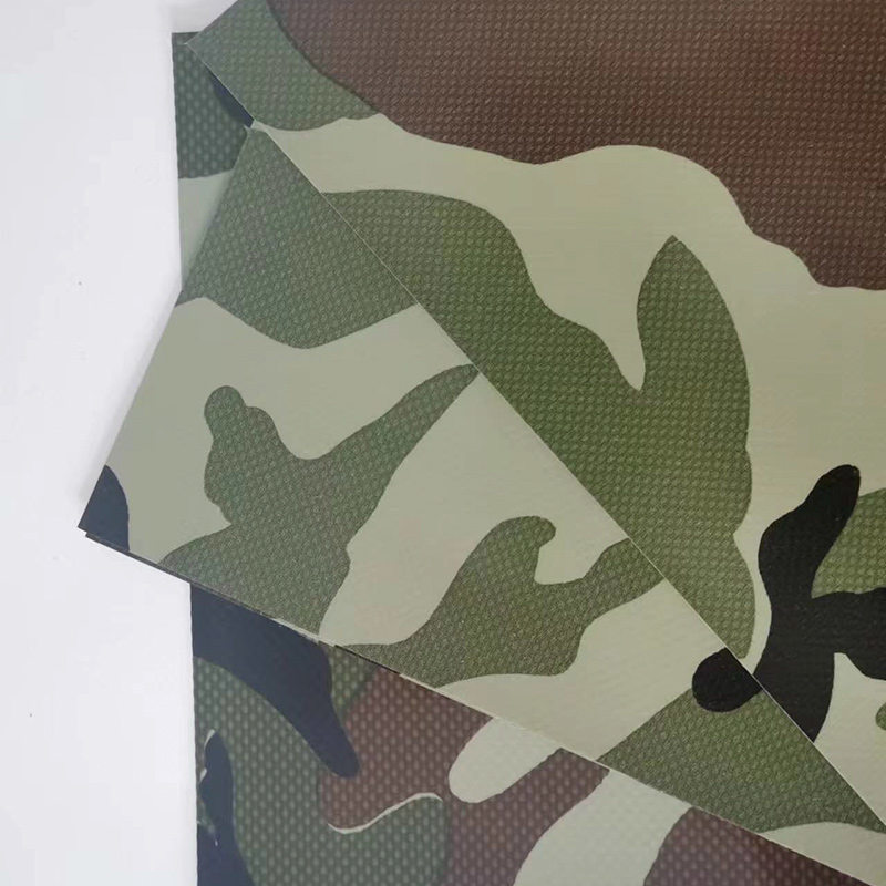 Camouflage Støv PVC Coated Polyester Tarps