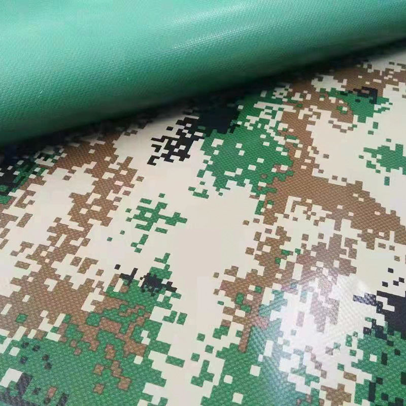 Camouflage Støv PVC Coated Polyester Tarps