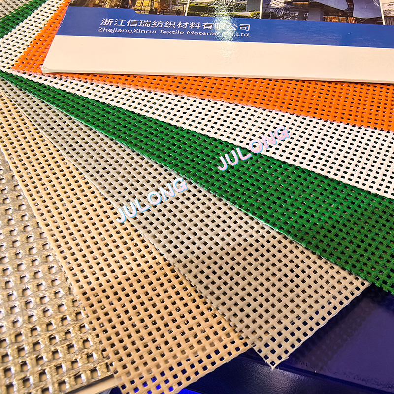 400g PVC Coated Polyester Mesh Fabric til udendørs solskygge
